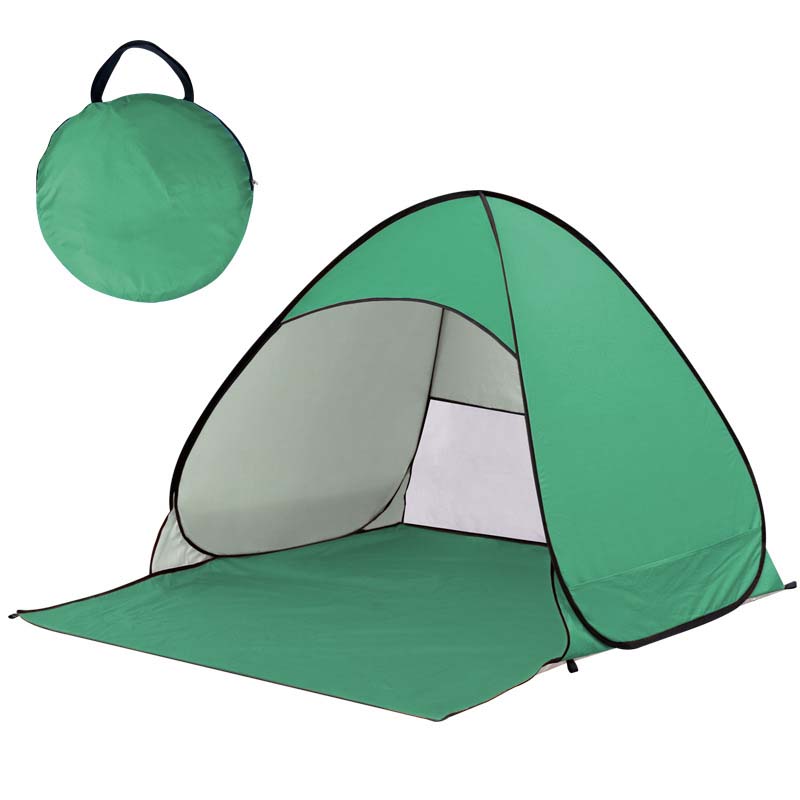 Pop-up beach tent with UV protection – sets up instantly in 1 second