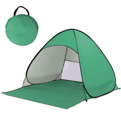 Pop-up beach tent with UV protection – sets up instantly in 1 second