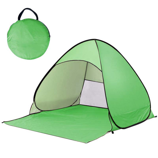 Pop-up beach tent with UV protection – sets up instantly in 1 second