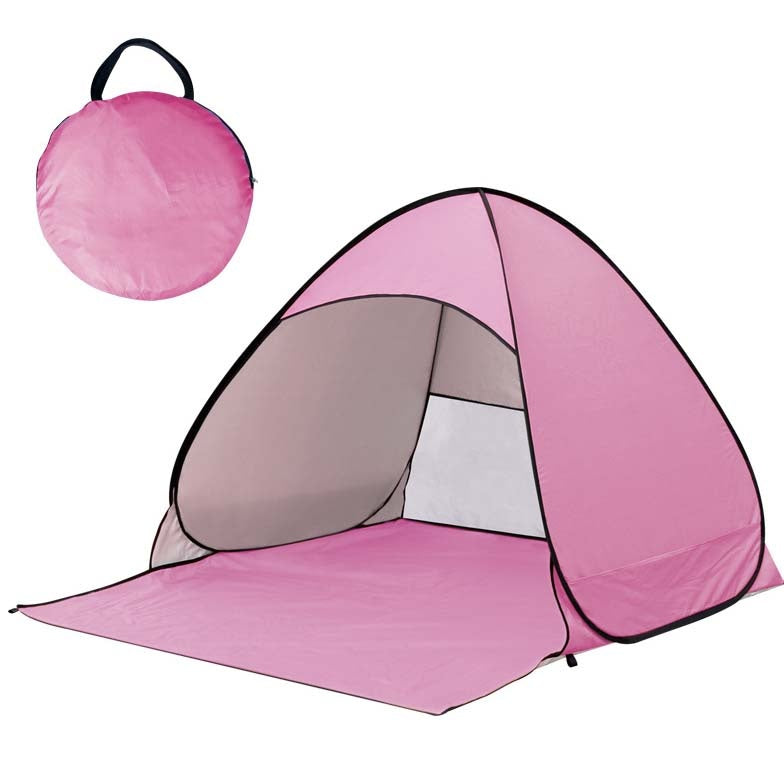 Pop-up beach tent with UV protection – sets up instantly in 1 second