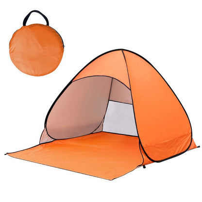Pop-up beach tent with UV protection – sets up instantly in 1 second