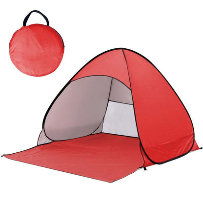 Pop-up beach tent with UV protection – sets up instantly in 1 second