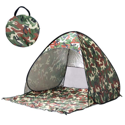 Pop-up beach tent with UV protection – sets up instantly in 1 second