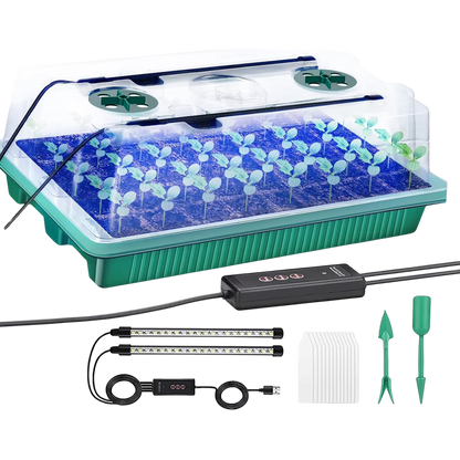 Seed Starter Tray with LED Grow Lights