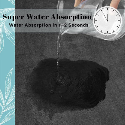 Super Absorbent Non-Slip Coral Velvet Bath & Floor Mat