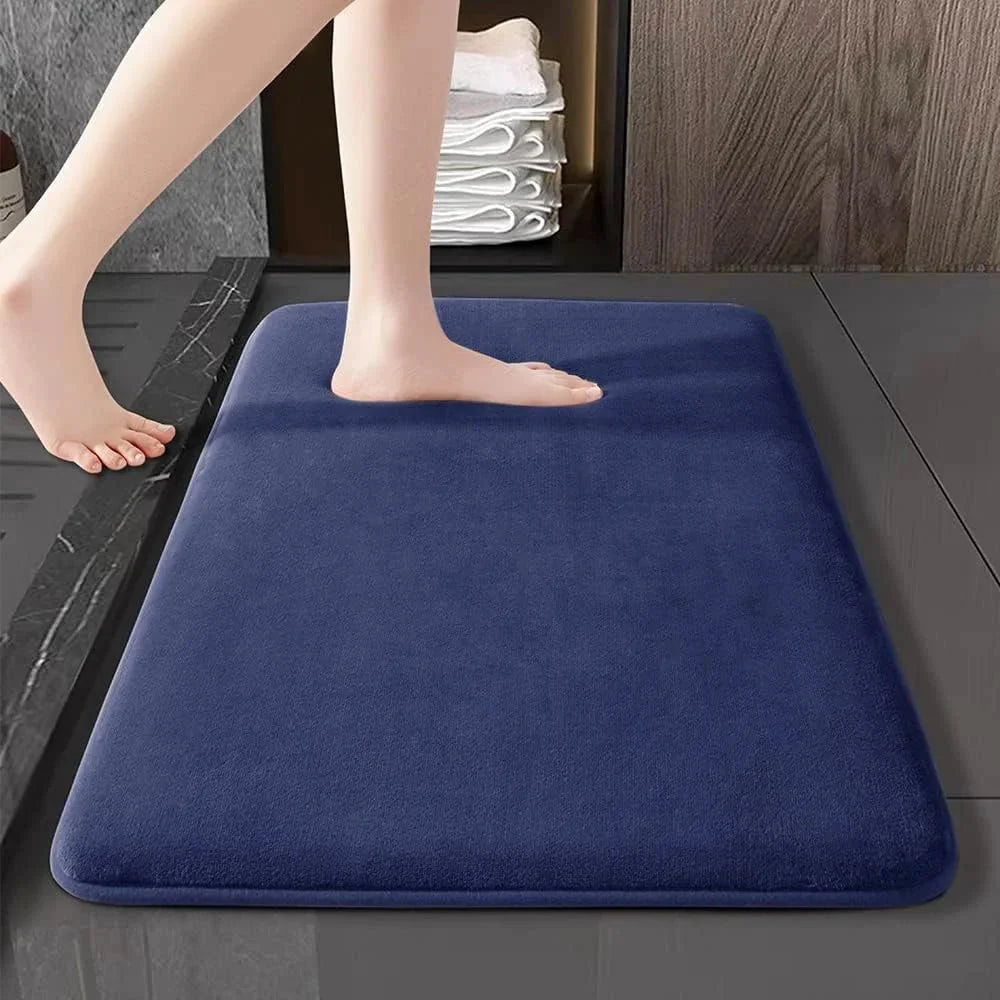 Super Absorbent Non-Slip Coral Velvet Bath & Floor Mat