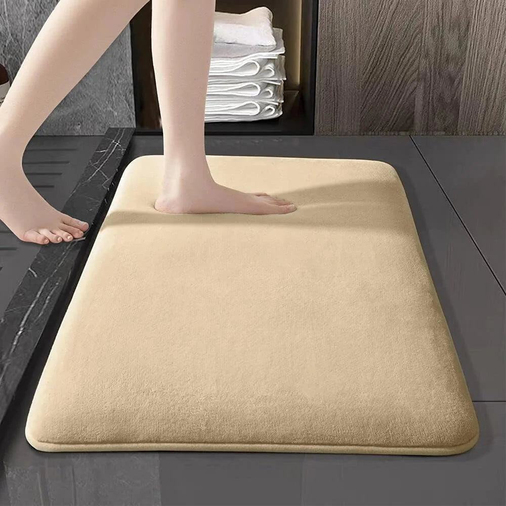 Super Absorbent Non-Slip Coral Velvet Bath & Floor Mat