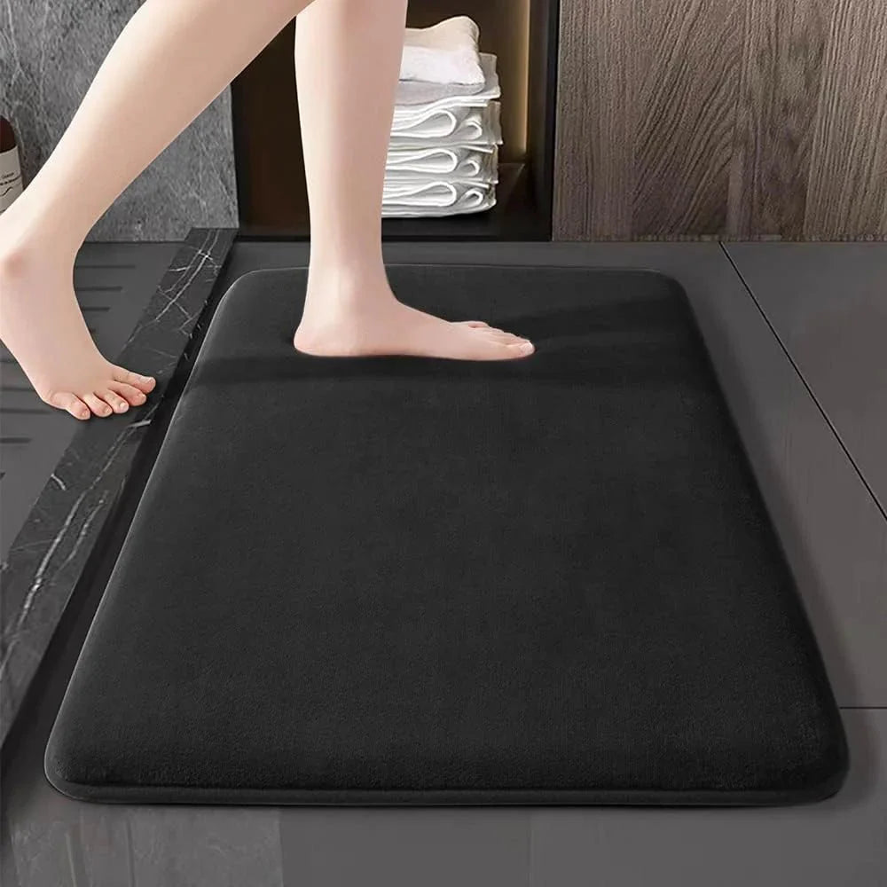 Super Absorbent Non-Slip Coral Velvet Bath & Floor Mat