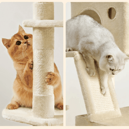 2m Plush Cat Tree Activity Centre – Multi-Level Scratching Tower