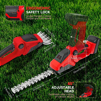 Cordless Electric Hedge Trimmer for Garden Pruning