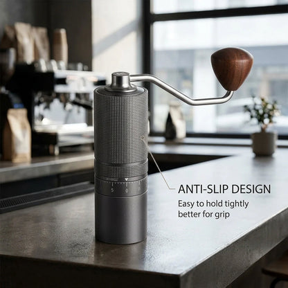 Manual Coffee Grinder 7-Core Steel for Espresso & Drip