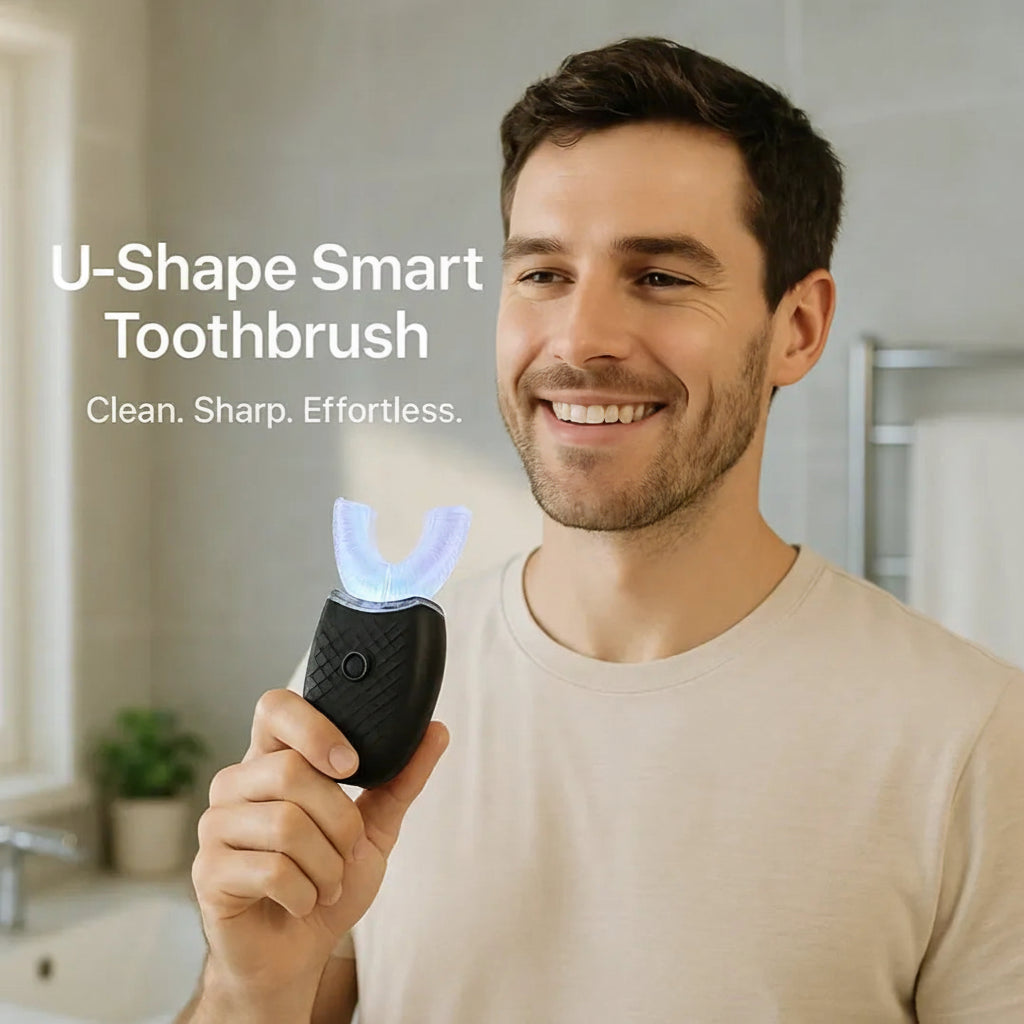 U-Shape Smart Toothbrush for Fast 360° Cleaning
