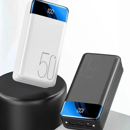 50K mAh Ultra Capacity Mobile Power Bank for Versatile Use