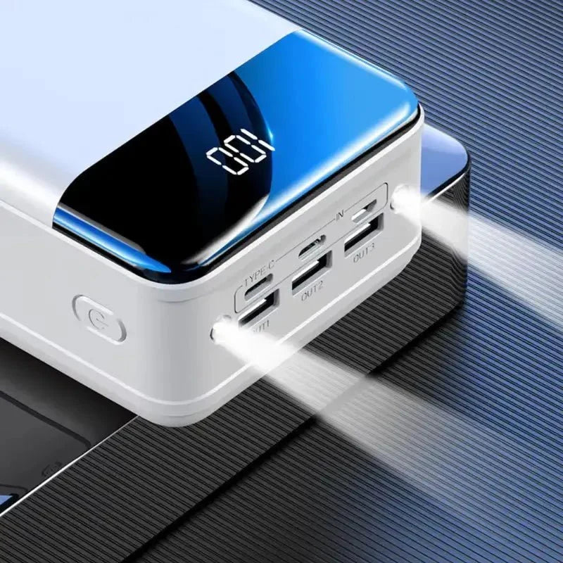 50K mAh Ultra Capacity Mobile Power Bank for Versatile Use