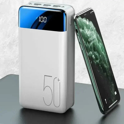 50K mAh Ultra Capacity Mobile Power Bank for Versatile Use
