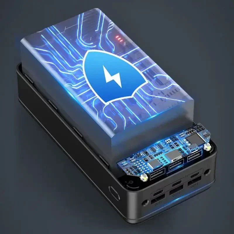50K mAh Ultra Capacity Mobile Power Bank for Versatile Use