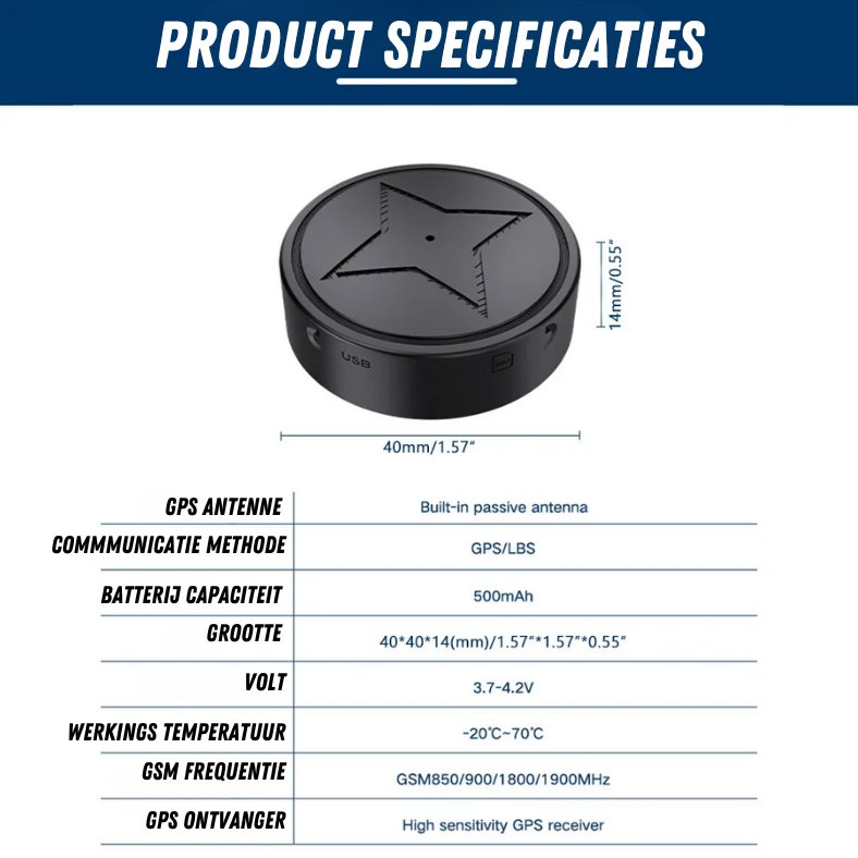 Magnetic GPS Tracker Real-Time Tracking Device