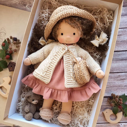 Handmade Waldorf Doll – Organic Soft Educational Toy