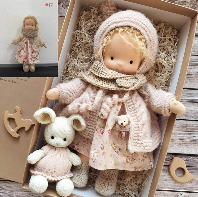 Handmade Waldorf Doll – Organic Soft Educational Toy