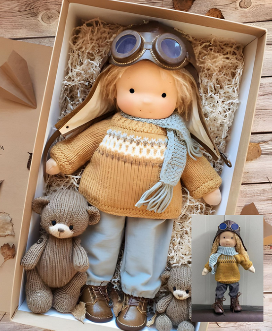 Handmade Waldorf Doll – Organic Soft Educational Toy