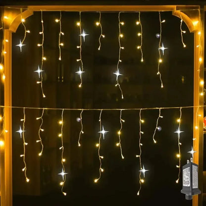 LED Icicle String Lights Indoor Outdoor Decor