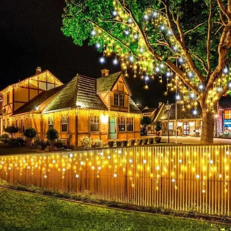 LED Icicle String Lights Indoor Outdoor Decor