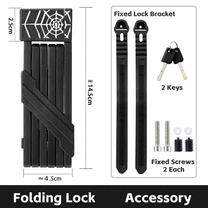 ViseLocki Professional Folding Bike Lock ART Certified