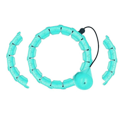 Adjustable Weighted Abdominal Exercise Hula Hoops - Smart Fitness Ring with 360° Massage & Auto-Spinning Ball