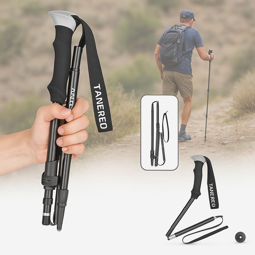 Foldable Lightweight Aluminum Hiking Poles – Trekking Sticks