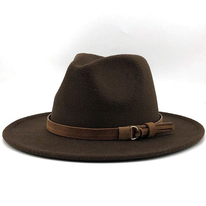 Fedora Hat with Leather Band Classic Style