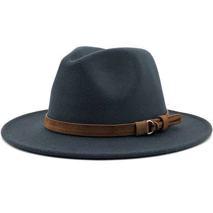 Fedora Hat with Leather Band Classic Style