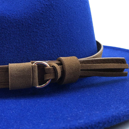 Fedora Hat with Leather Band Classic Style
