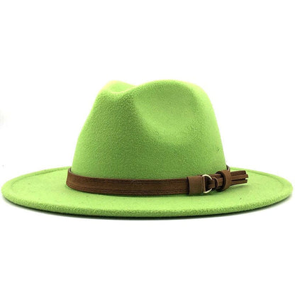 Fedora Hat with Leather Band Classic Style