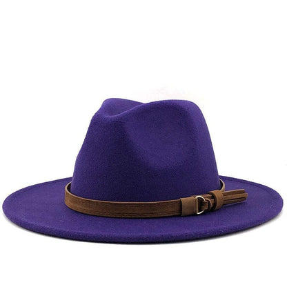 Fedora Hat with Leather Band Classic Style