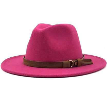 Fedora Hat with Leather Band Classic Style