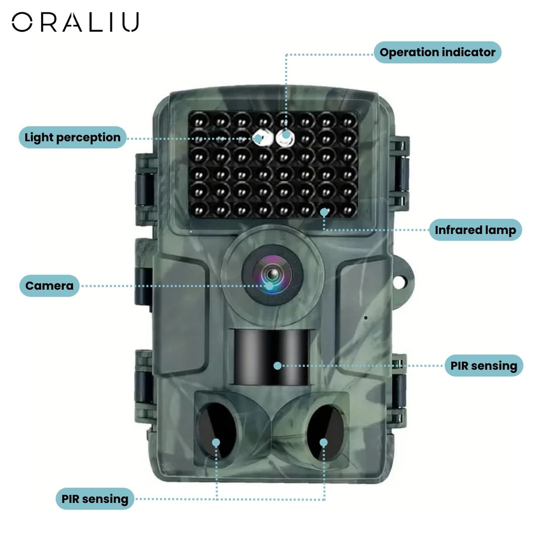 4K 60MP Wildlife Camera with Night Vision & App Control