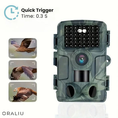 4K 60MP Wildlife Camera with Night Vision & App Control