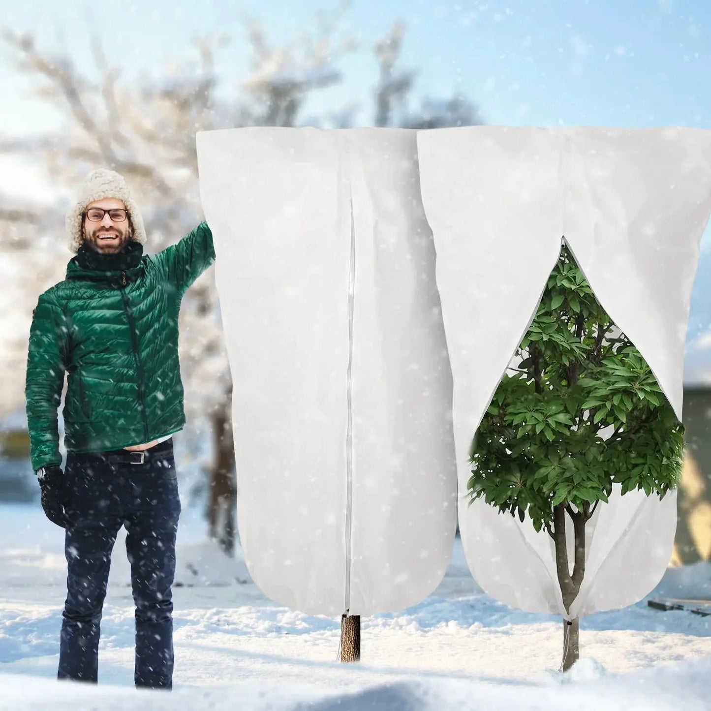 Winter Plant Frost Cover – Heavy Duty Garden Protector