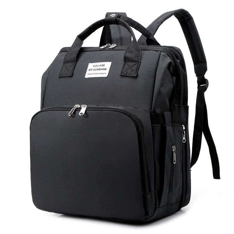 Baby Changing Backpack with Fold-Out Travel Bed & Insulated Pockets