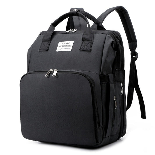 Baby Changing Backpack with Fold-Out Travel Bed & Insulated Pockets