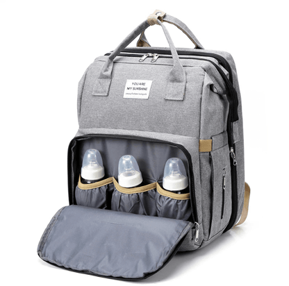 Baby Changing Backpack with Fold-Out Travel Bed & Insulated Pockets