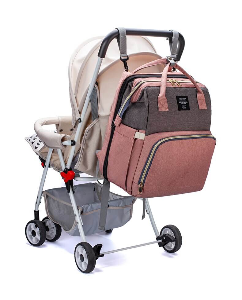 Baby Changing Backpack with Fold-Out Travel Bed & Insulated Pockets