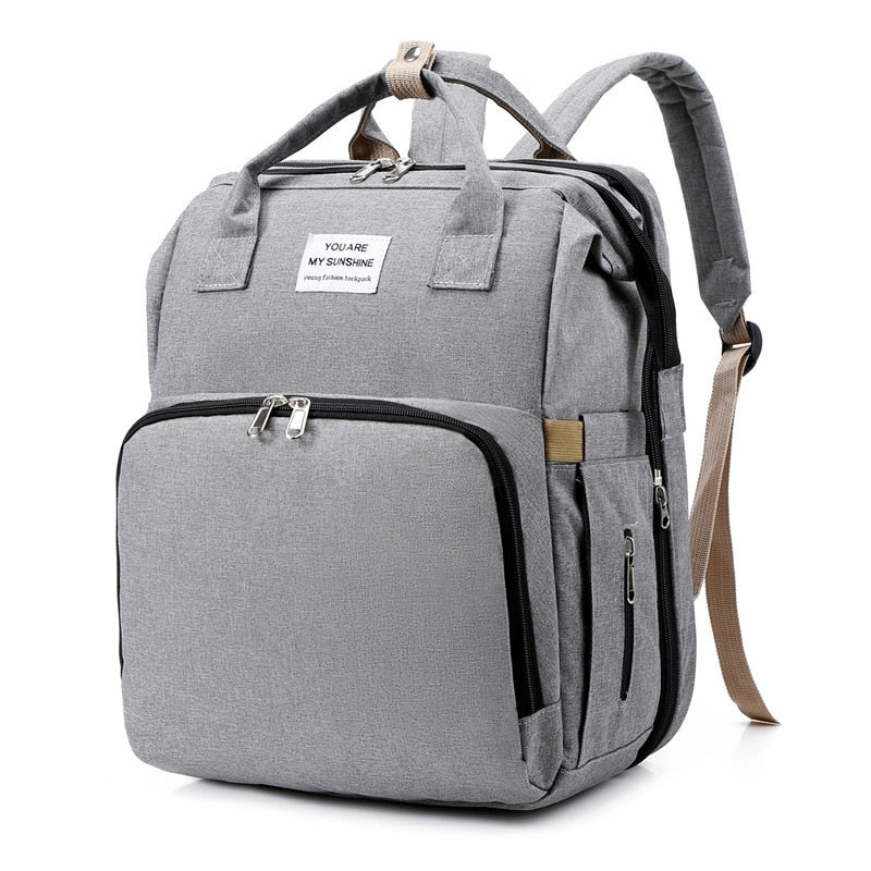 Baby Changing Backpack with Fold-Out Travel Bed & Insulated Pockets