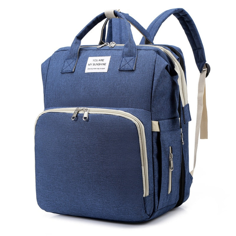 Baby Changing Backpack with Fold-Out Travel Bed & Insulated Pockets